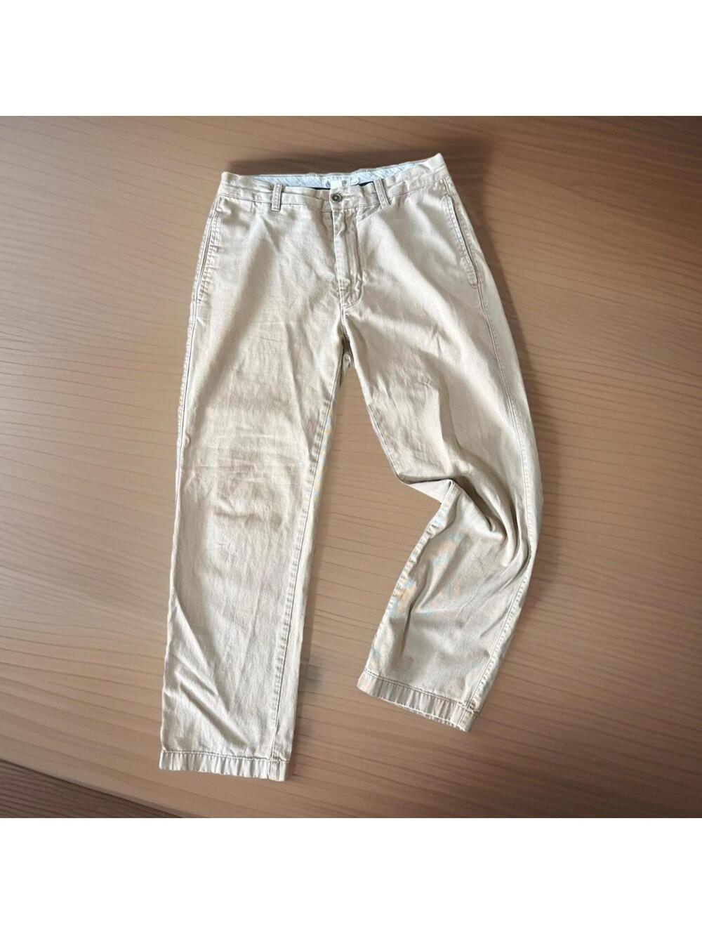 J.Crew Khaki Chino Pants Mens 30x30 Regular Fit 100% Cotton Beige